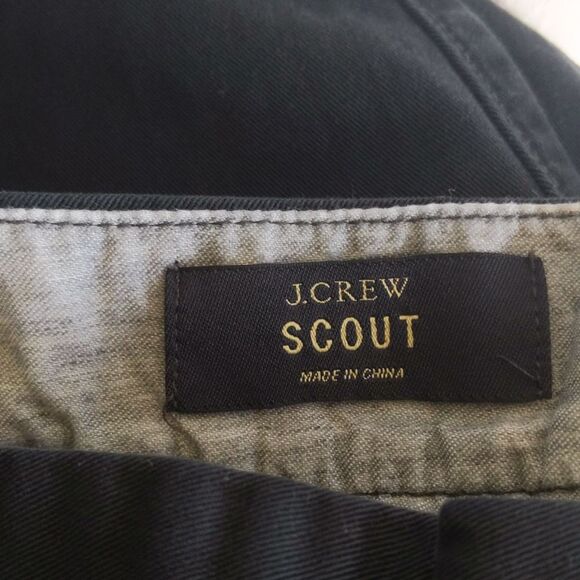 J. Crew blue/gray Scout Capri pants, 100% cotton, size 10 - Picture 4 of 8